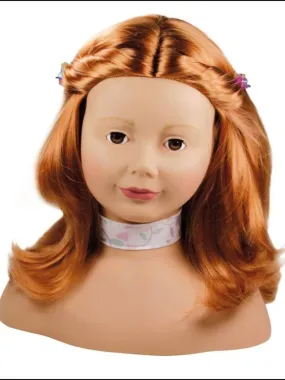 Tête à coiffer et maquiller, Cheveux roux - N/A